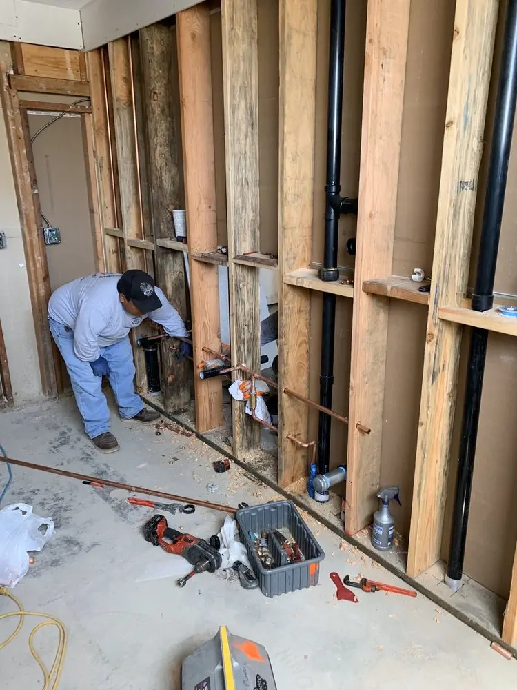 Commercial rough-in plumbing for Gas Line Repair in Woodcrest Acres